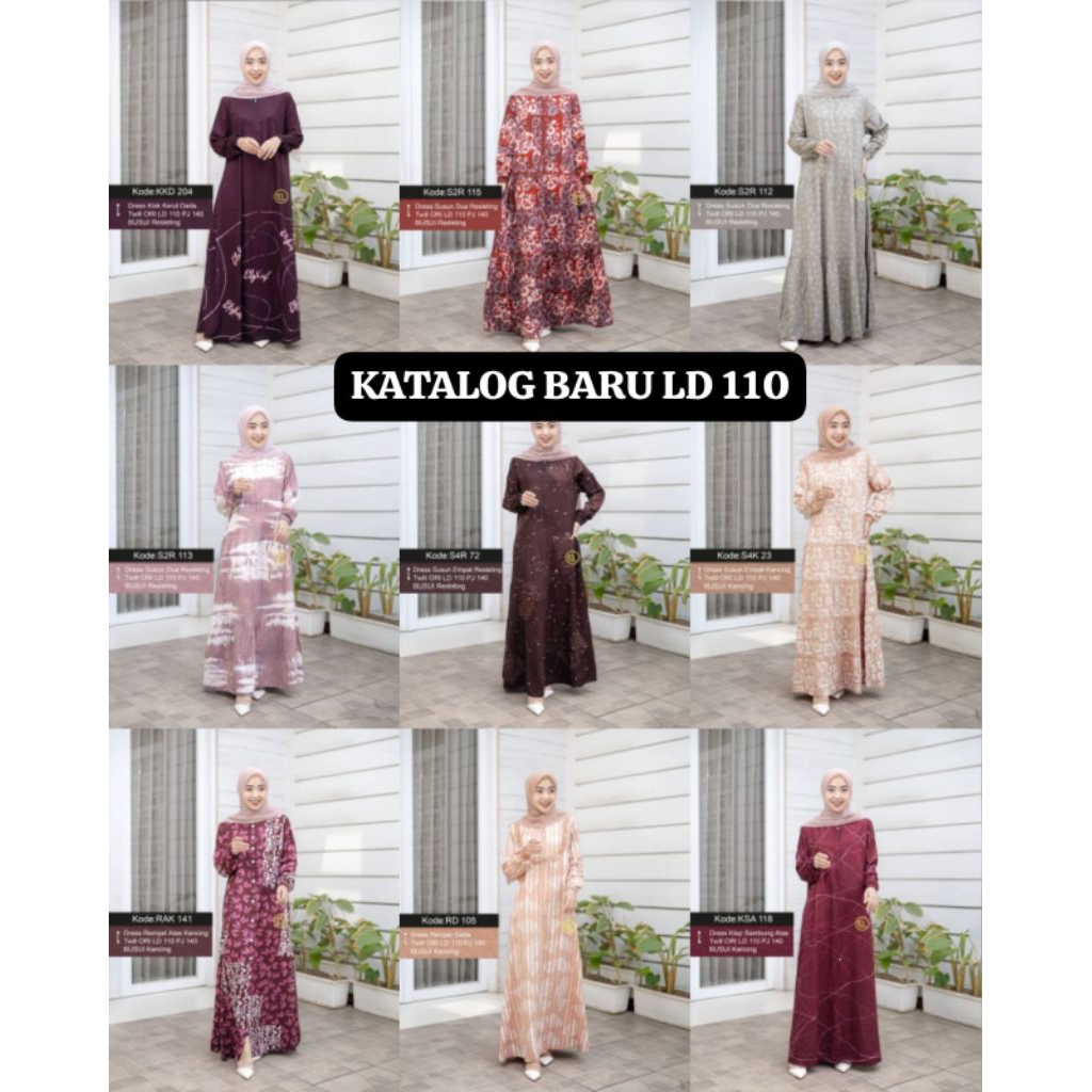 GAMIS TWILL ELZHAF TERBARU ORI PEKALONGAN LD 110