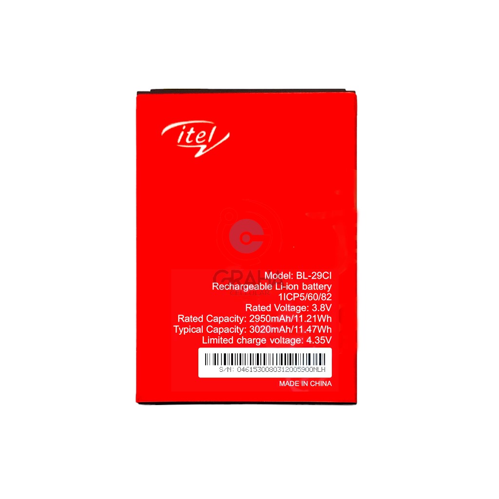BATERAI / BATTERY / BATRE ITEL A26 / BL-29CI ORI