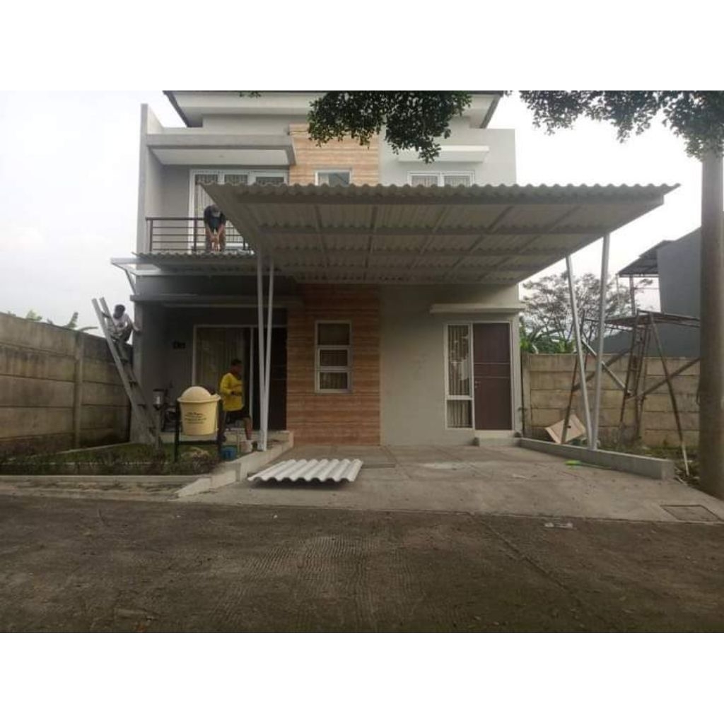 kanopi minimalis atap alderon Doble layer