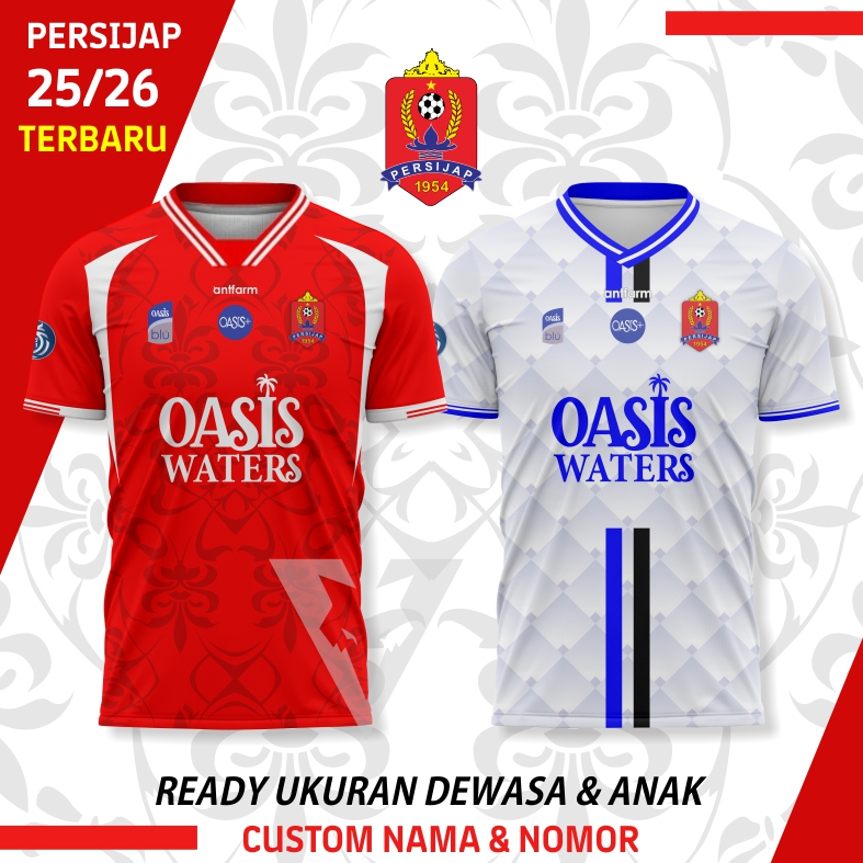 Jersey Persijap 2025/26 Dewasa Anak Dri-Fit Custom