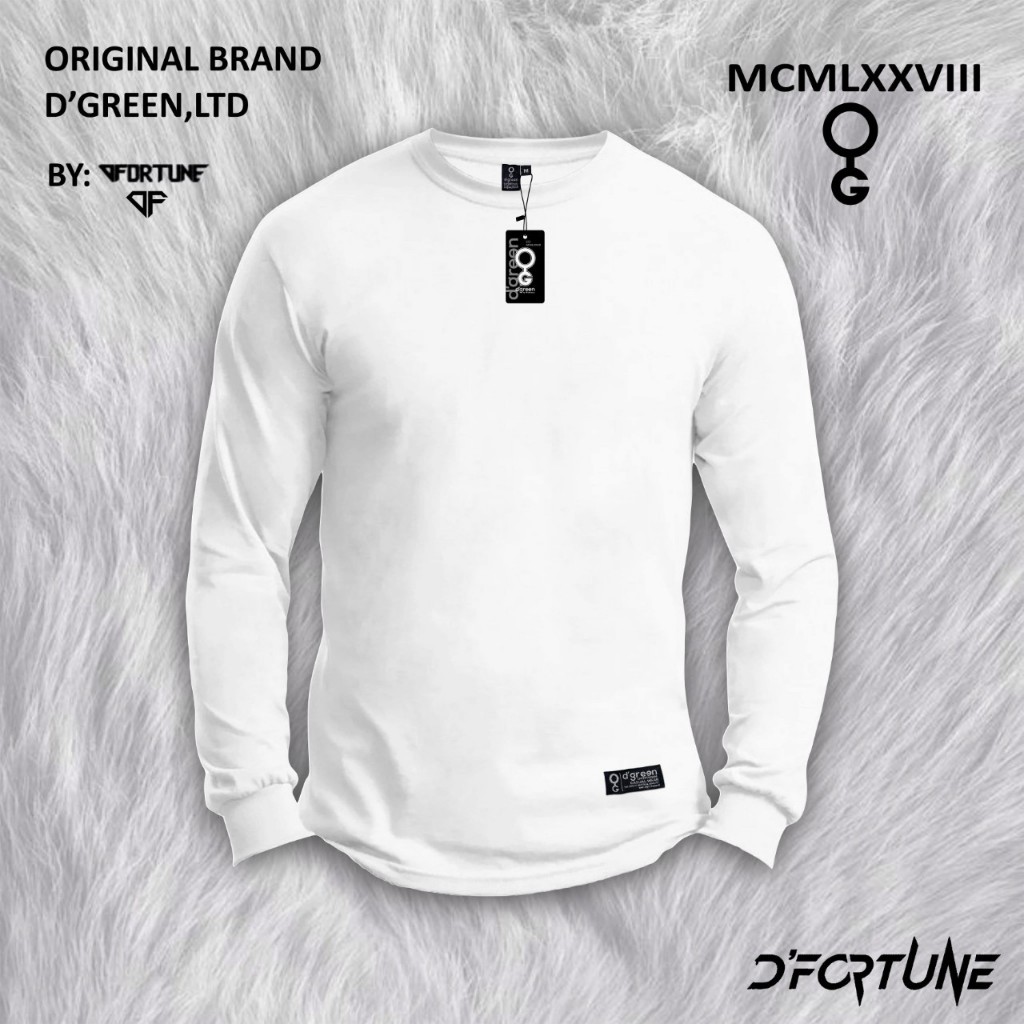 Kaos polos lengan panjang pria/kaos polos lengan panjang catton combed 30s/kaos polos putih