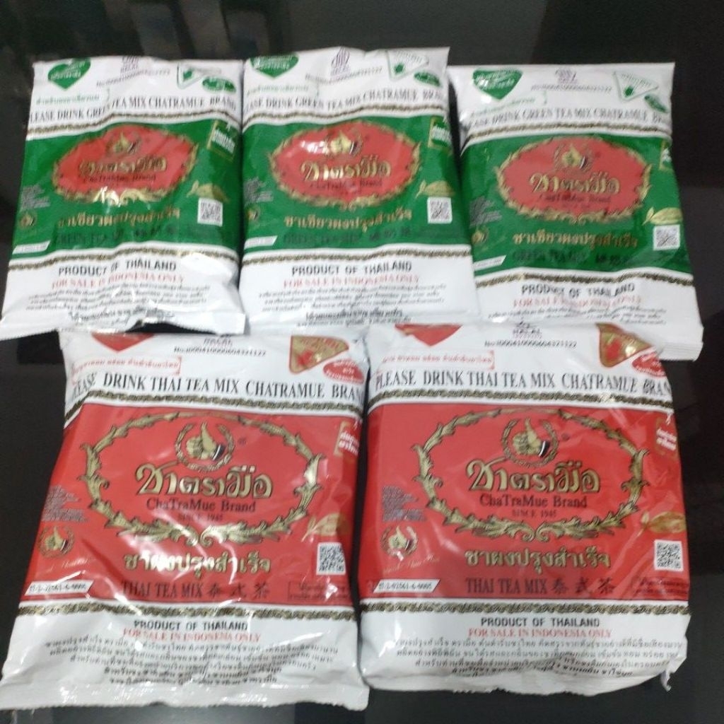 

Chatramue Brand Thai Tea Green tea mix Bpom