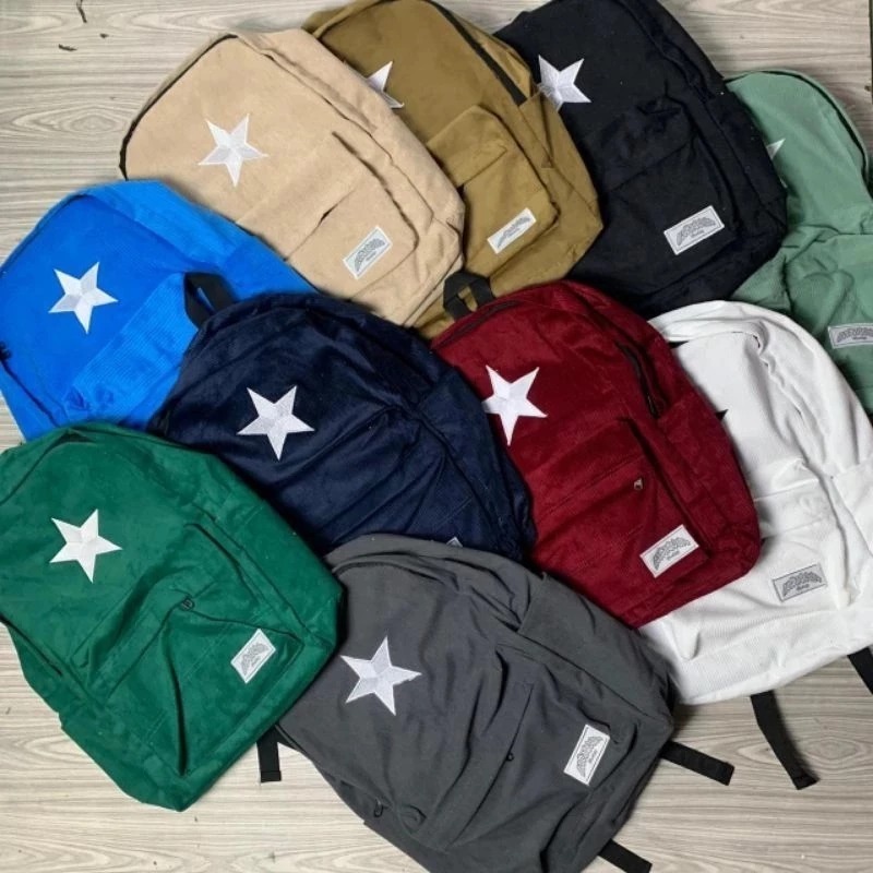 TAS SEKOLAH TAS CORDUROY PRIA WANITA