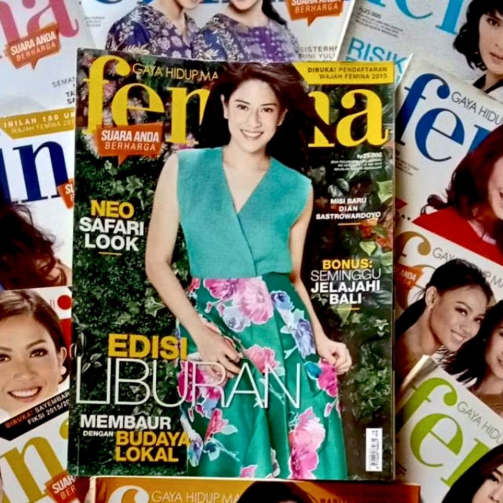 majalah gaya hidup Femina 2000 2014