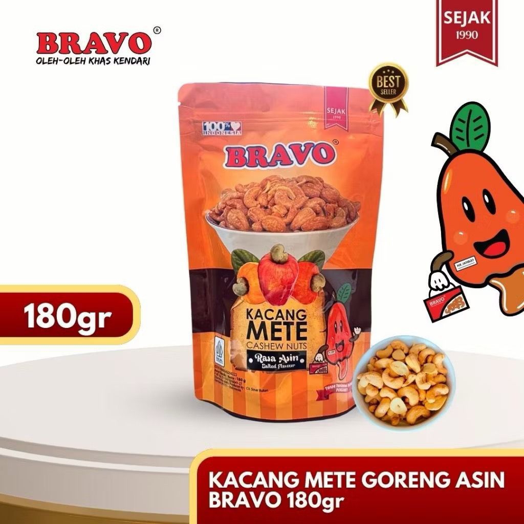 

Kacang Mete Bravo Rasa Asin 180gr