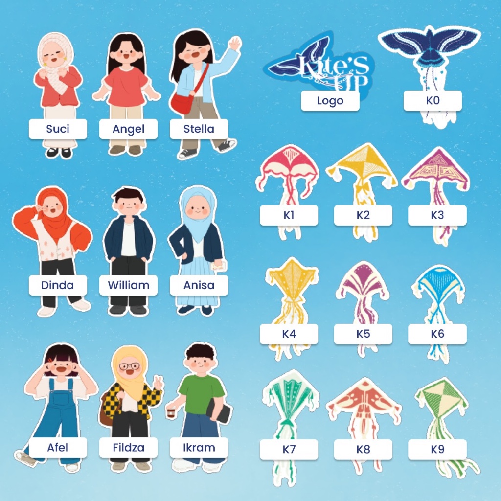 

Sticker Die Cut (PROMO BUY 3 FOR 5K)