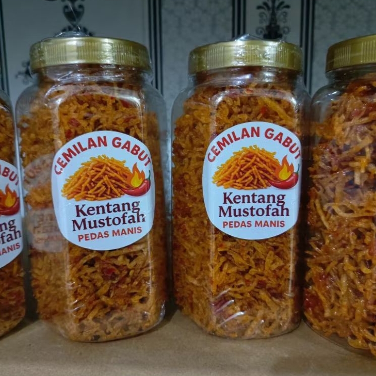 

Kentang Mustofa Pedas Manis Kriuk 700ml Lauk Kering Termurah Cemilan