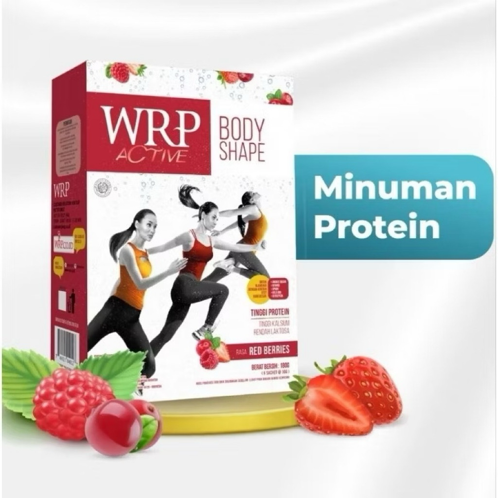 

WRP Body Shape Red Berries 180g - Tinggi Protein & Kalsium | Susu Olahraga