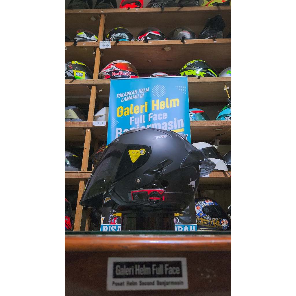 KYT GALAXY HITAM DOFF SECOND