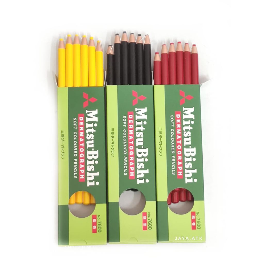 

PENSIL KACA MITSUBISHI / PENSIL KACA / DERMATOGRAPH / PENSIL KUNING
