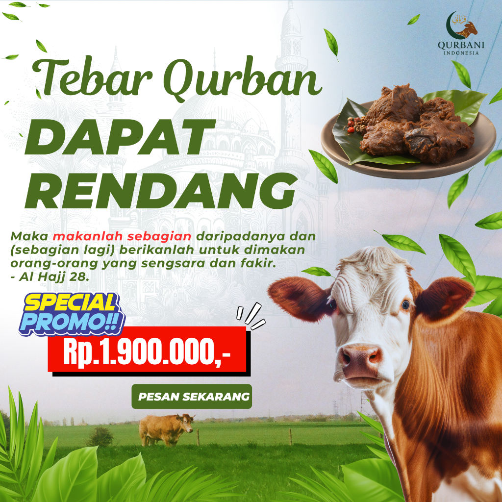 

Promo Qurban 2026 - Tebar Qurban Sapi ke Pelosok