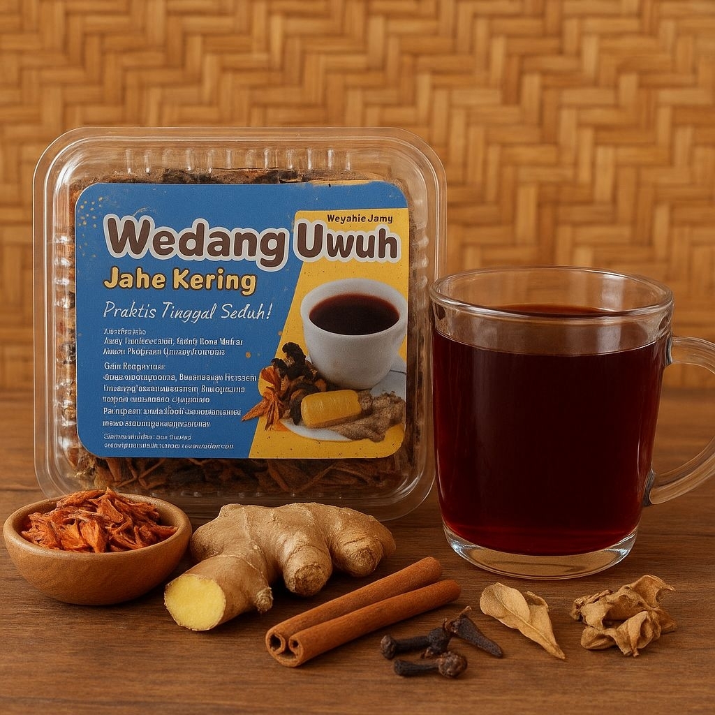 

Wedang Uwuh Komplit dengan Kapulaga - Minuman Herbal Rempah Khas Jogja - Wedang Jahe Tinggal Seduh dengan Gula Batu