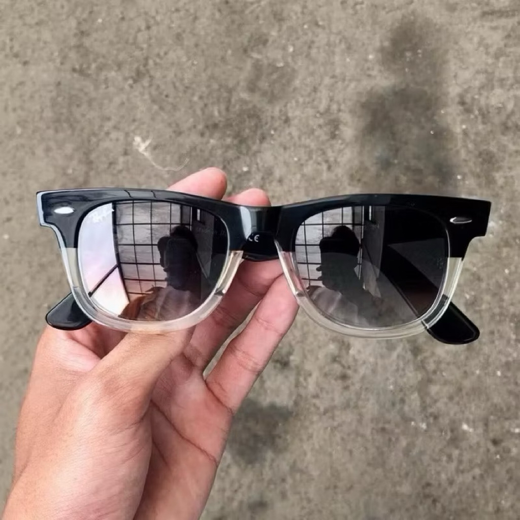 New Sunglass Grade Ori Kacamata Hitam WF TwoTone Size 50