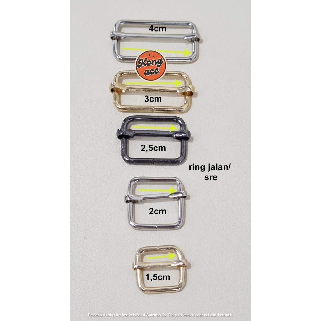 RING JALAN TAS  (B ) SRE  STANDAR 1,5CM -4 CM / PCS