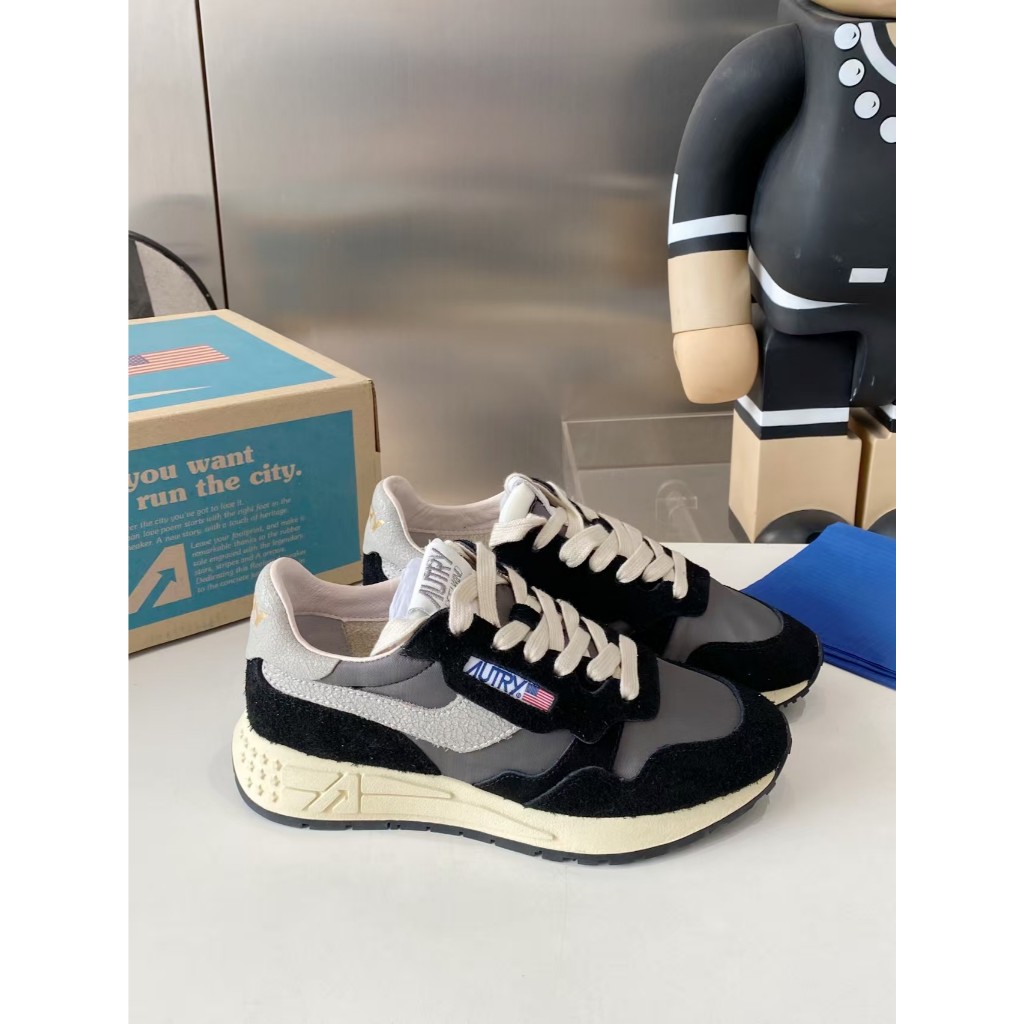 AUTRY nylon fashionable and versatile low top casual shoes for men/women, black