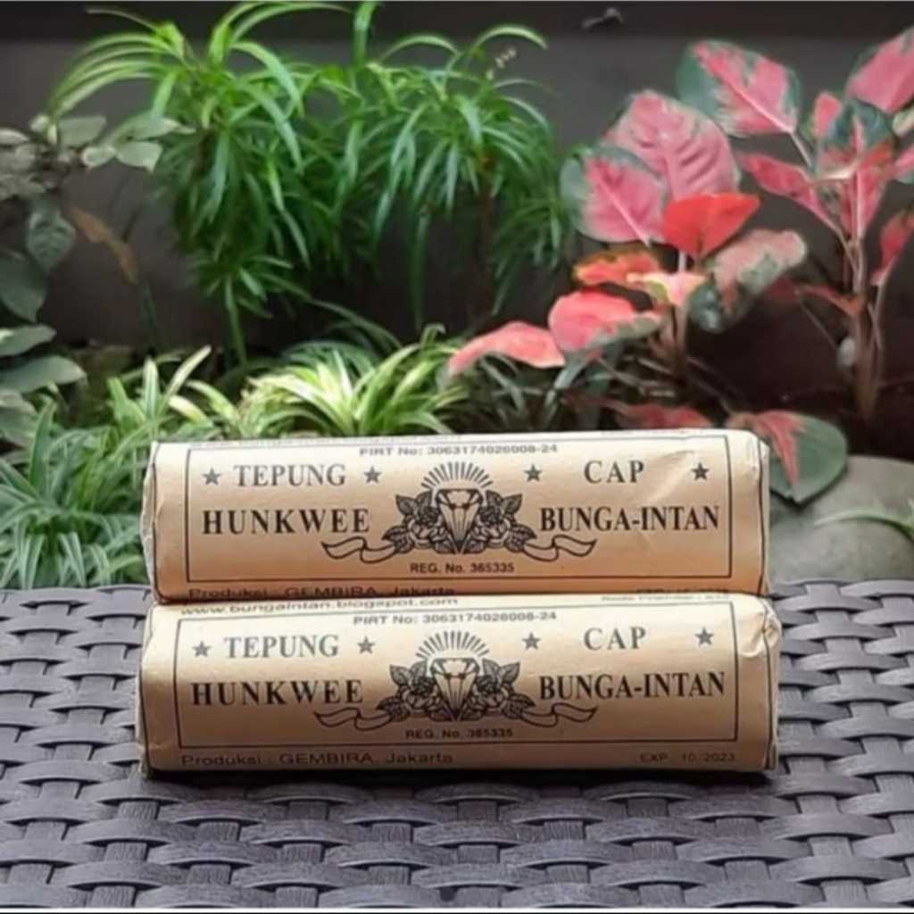 

Hunkwe Cap Bunga-Intan 1 pack isi 10 pcs / Tepung hunkwe cap BUNGA INTAN 1 PACK ISI 10 PCS