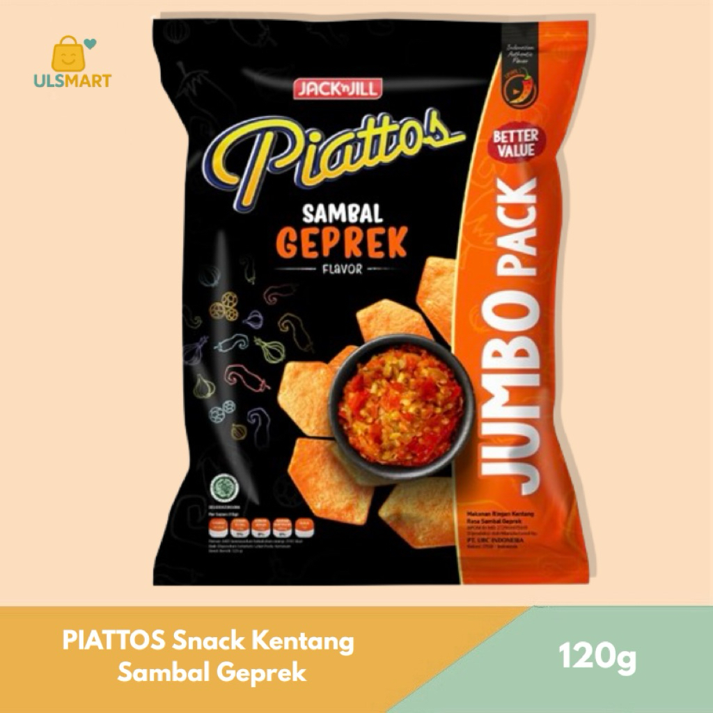 

PIATTOS Snack Kentang Sambal Geprek 120 g