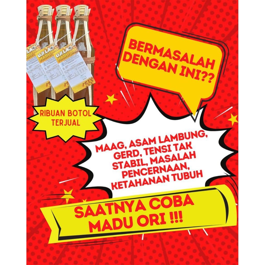

Madu ORI Grade A+ Natural Honey Madu asli murni 100% tanpa campuran original Madu Hutan Super