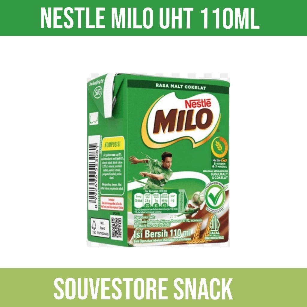 Milo UHT 110 ml Chocomalt susu Uht milo