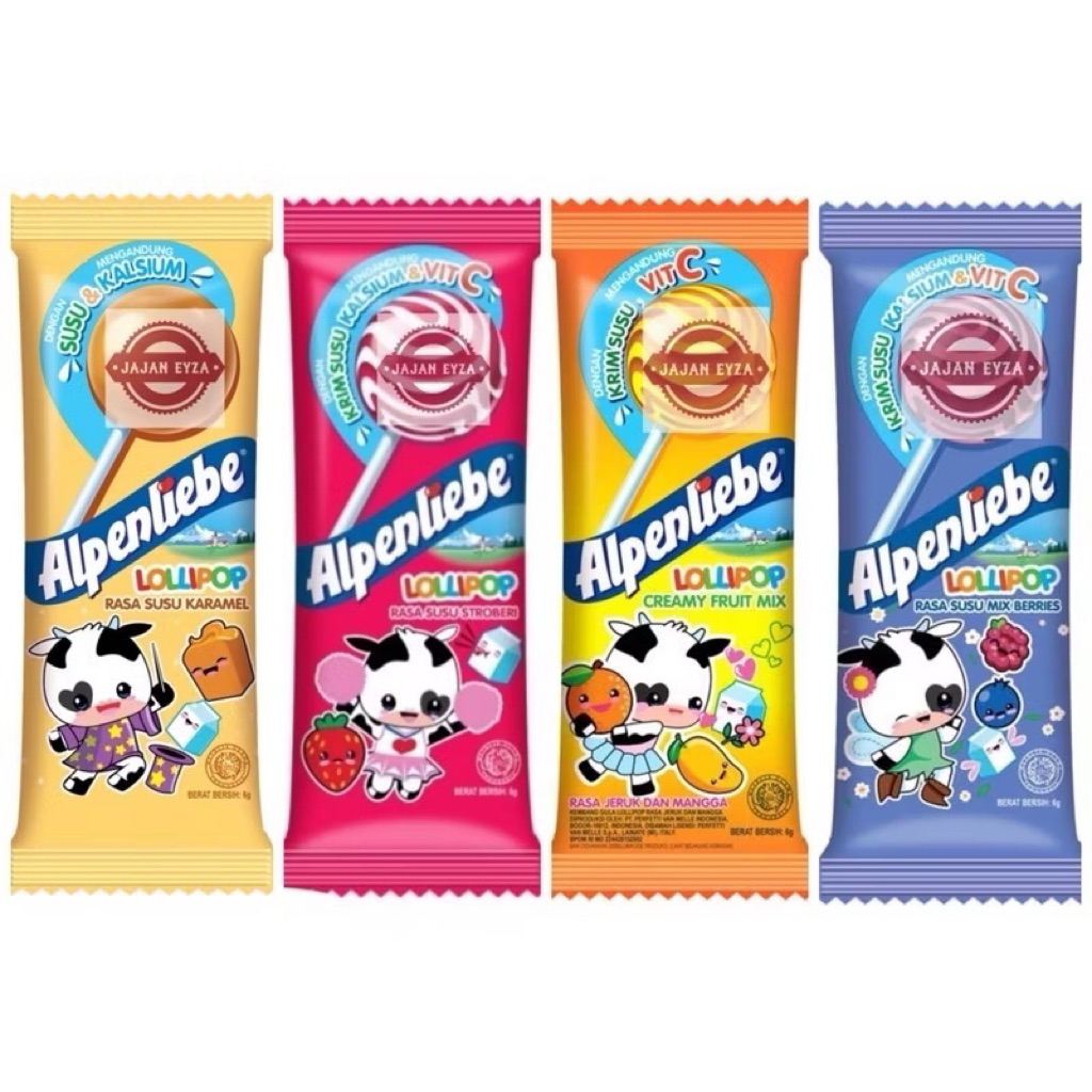

Alpenliebe Lolipop 1 pack isi 24pcs.