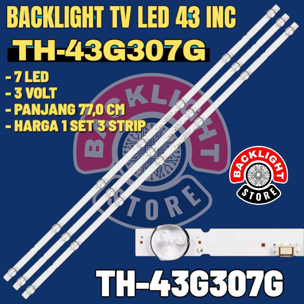 Backlight Tv Led PANASONIC 43 inc TH-43G307G TH 43G307G