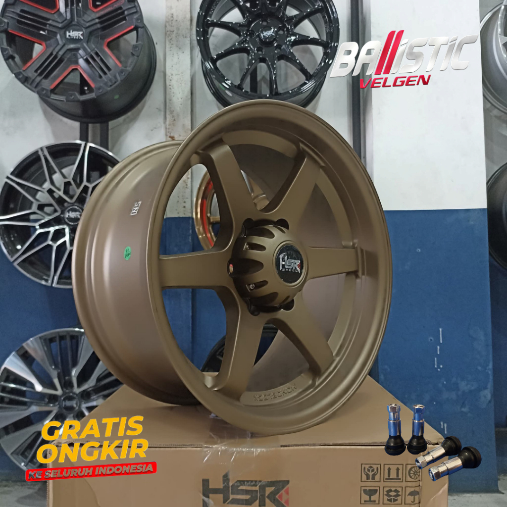 VELG MOBIL FORTUNER PAJERO HSR TOKYO TE37 R18 HOLE 6X139,7 ET20 WARNA BRONZE