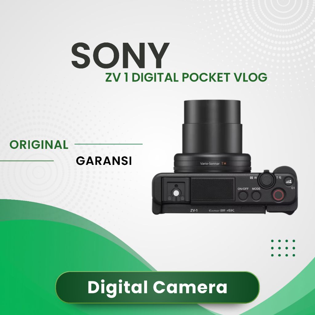 KAMERA SONY ZV 1 DIGITAL POCKET VLOG