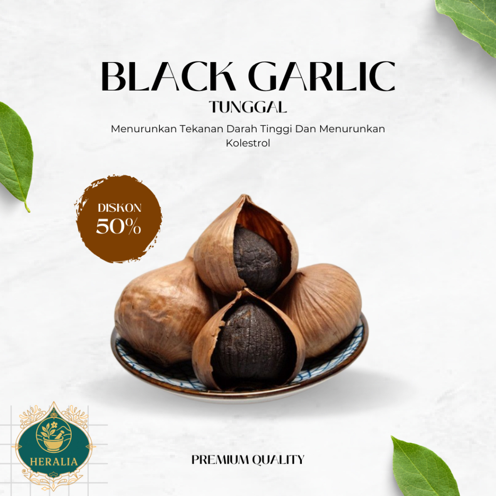 

PROMO Black Garlic Tunggal Premium Bawang Hitam | Bawang Putih Permentasi Bawang Hitam Black Garlic Tekstur Lembut | Bawang Herbal Bawang Putih KatingHeralia Tunggal Black Garlic Kolestrol