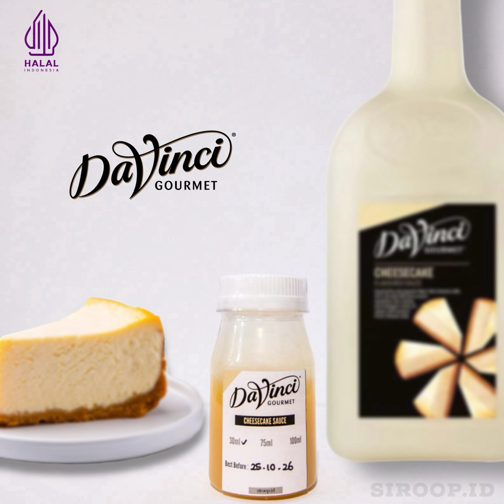 Davinci Cheesecake Sauce Repack Cheese Cake Original 30ml 75ml 100ml 250ml