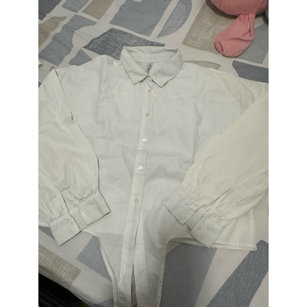 kemeja putih crop colorbox
