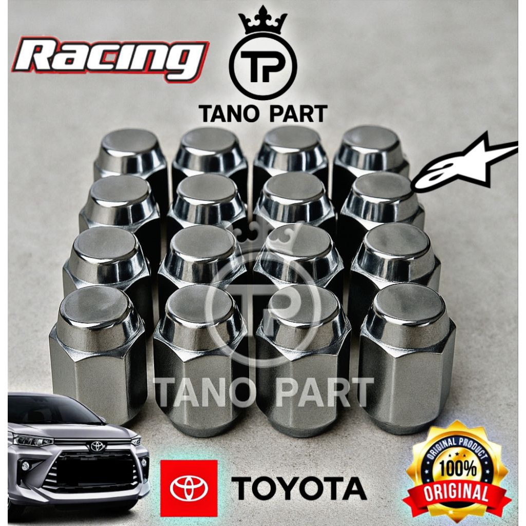 Mur Roda Mobil Racing Baut Lugnut Toyota Agya Calya 2013-2020