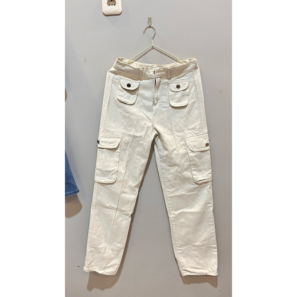 Cargo Jeans Putih Tulang (new masih ada tag)