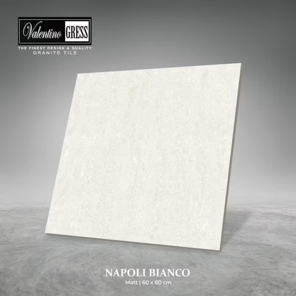 Granit Valentino Gress 60x60 Napoli Bianco | Matt