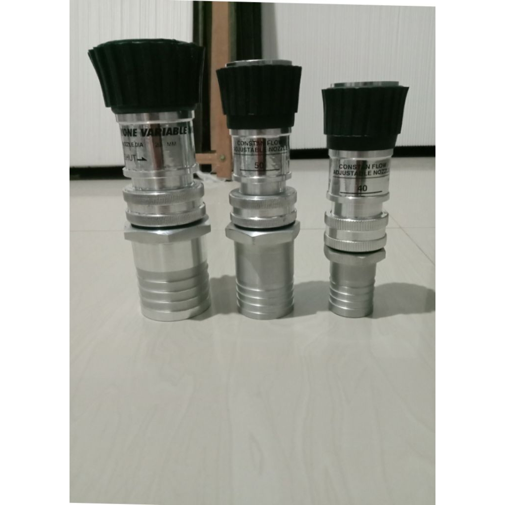 Variable Nozzle Spray Pemadam 2,5inchi 2inchi & 1,5inchi + Connector Selang