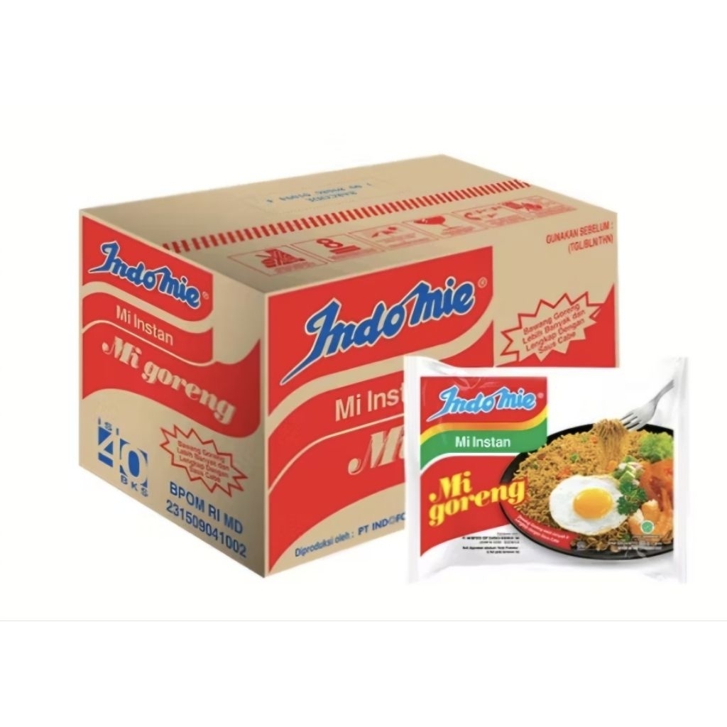 

Indomie Goreng mi goreng mi instan 1 dus