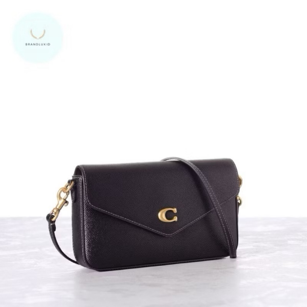 Coach Wyn Crossbody Bag in Tan, Black & Chalk Rust Canvas