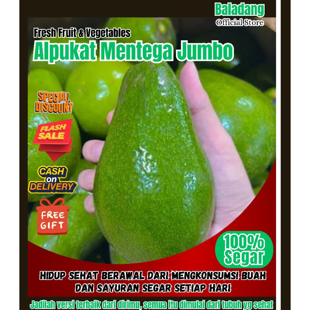 

BOS - Alpukat Mentega Jumbo 1 Kg