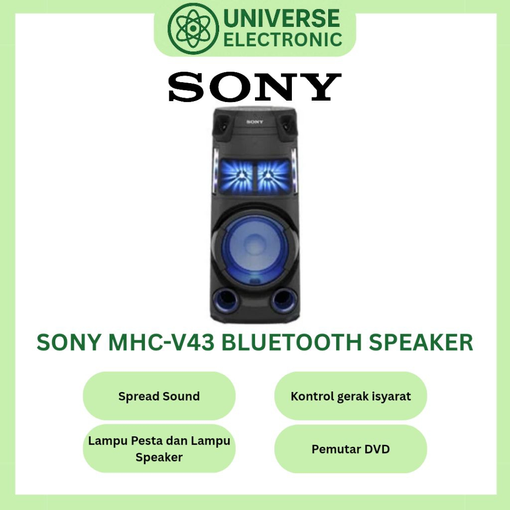 SONY MHC-V43 / MHC V43 / MHC-V43D / MHC V43D KARAOKE BLUETOOTH SPEAKER