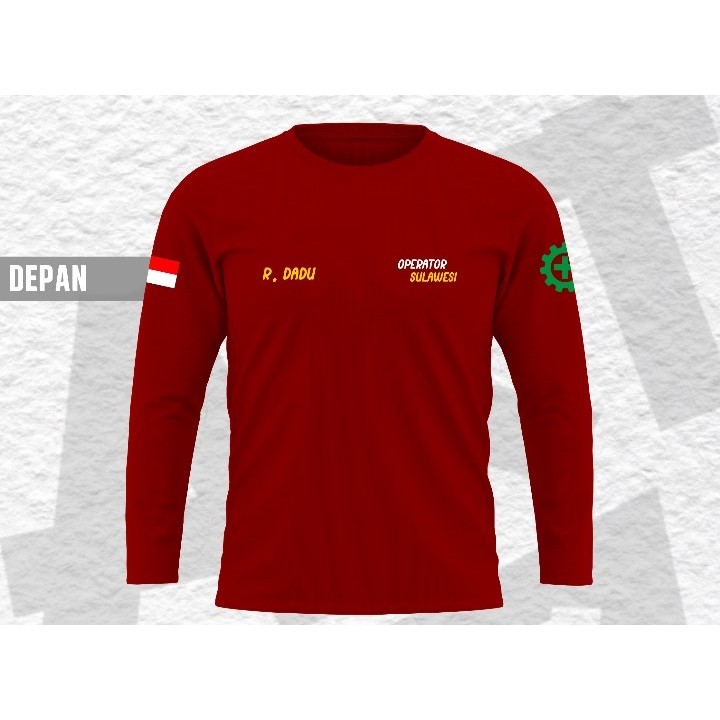 kaos sablon lengan panjang 24s