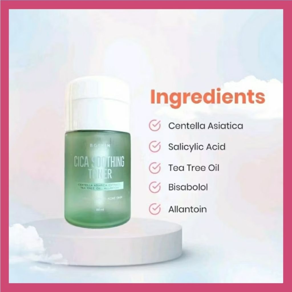 BG SKINCARE CICA SOOTHING TONER ACNE