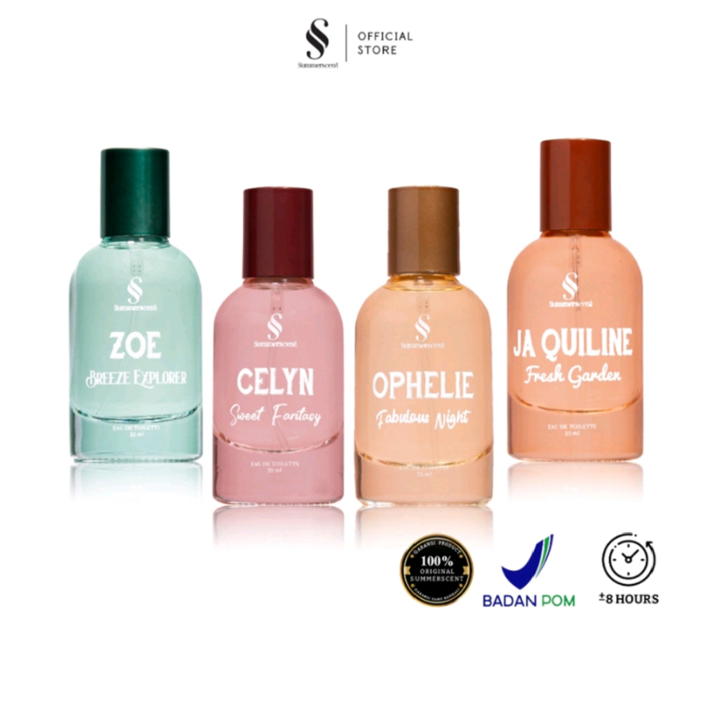 SUMMERSCENT / Parfum Badan / Perfume Badan tahan lama / Parfum Pria Wanita EDT 35ml