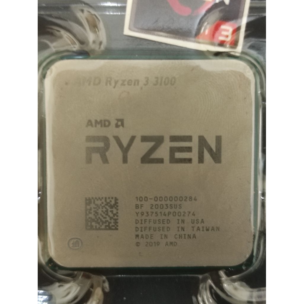 Processor CPU AMD Ryzen 3 3100 3.6 Ghz Socket AM4 4c 8t - Bekas Tray(CPU Only)