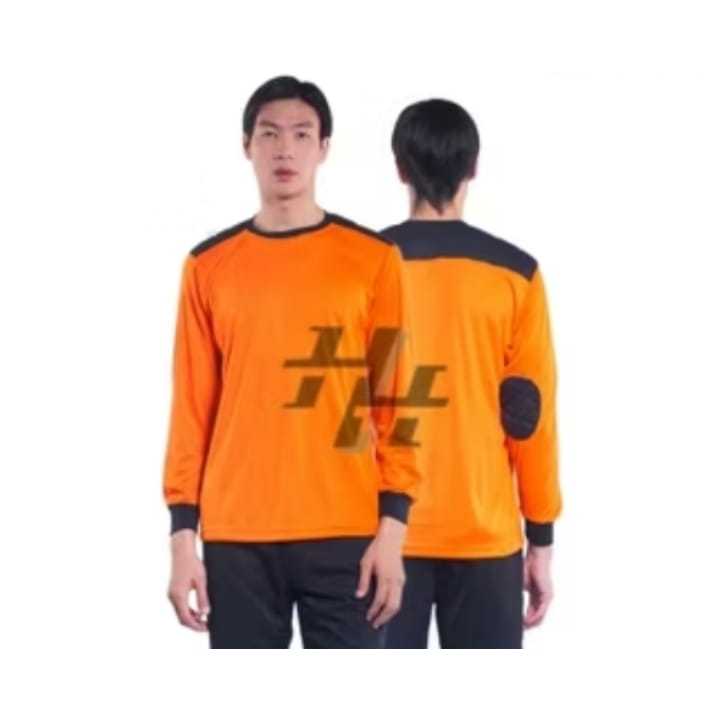 Kaos Lapangan polos/ kaos lapangan lengan panjang (orange)