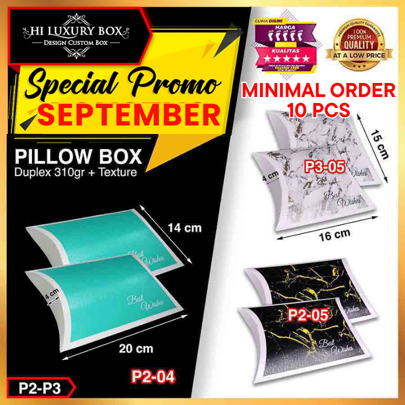 

Kotak Souvenir|Pillow|Kado|Hadiah|Gift|Serbaguna|Dus|Box|Packaging|P2