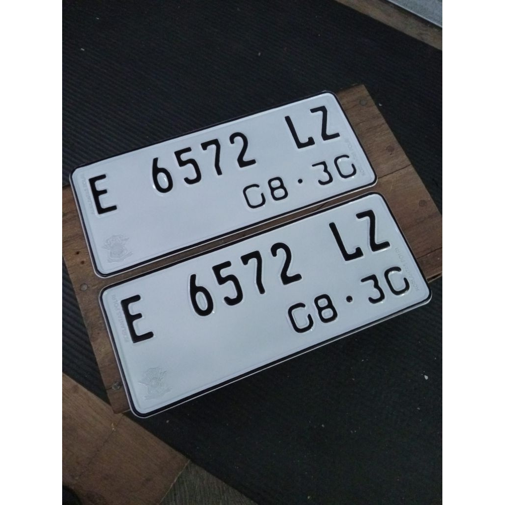 new plat motor font terbaru asli Samsat 2pcs
