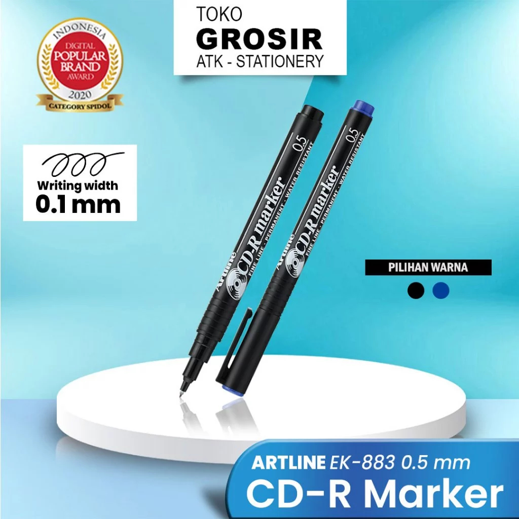

Grosir Spidol Artline CD-R Marker (0.5 mm) EK-883 2