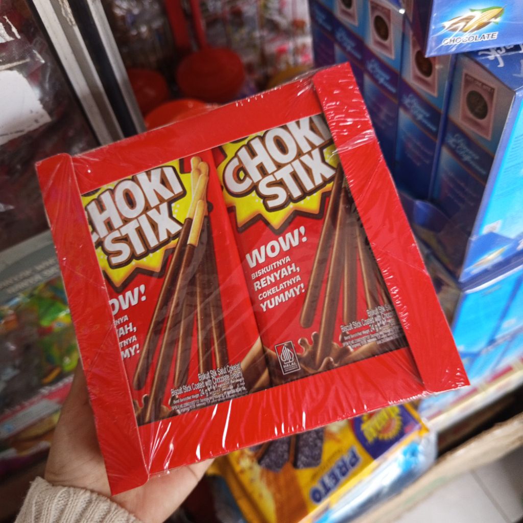 

Choki Stix biskuit stik coklat isi 12 sachet/box
