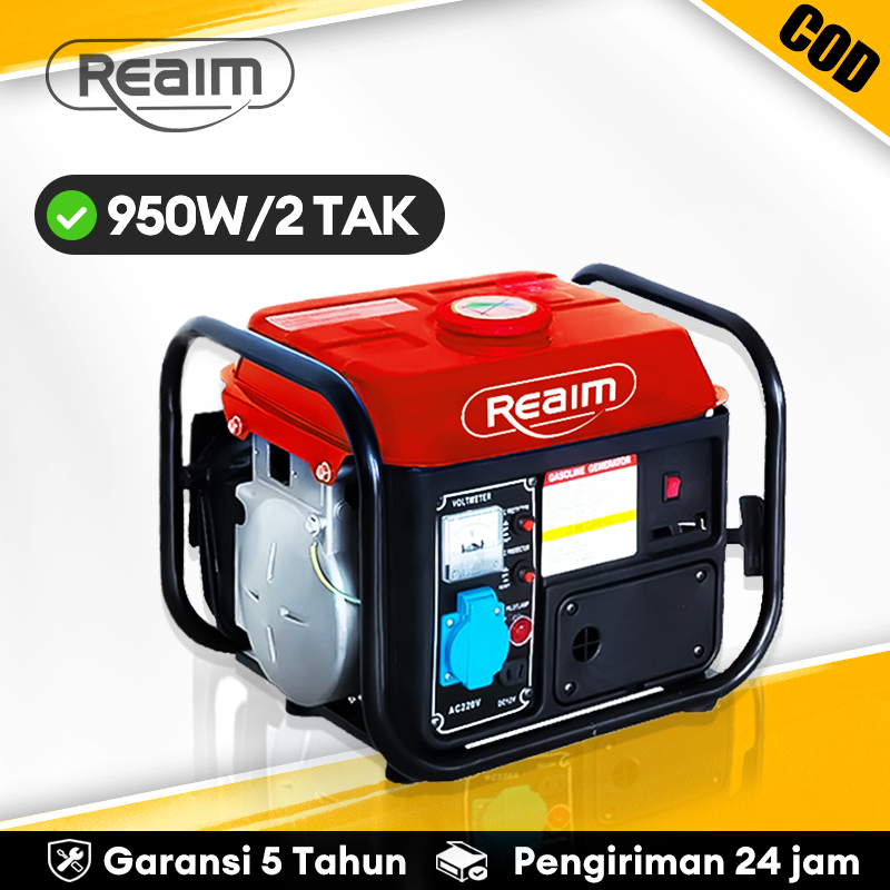 REAIM Mesin Genset 2000 Watt Mesin Power Generator Genset Bensin/Genset Listrik Berkwalitas Portable