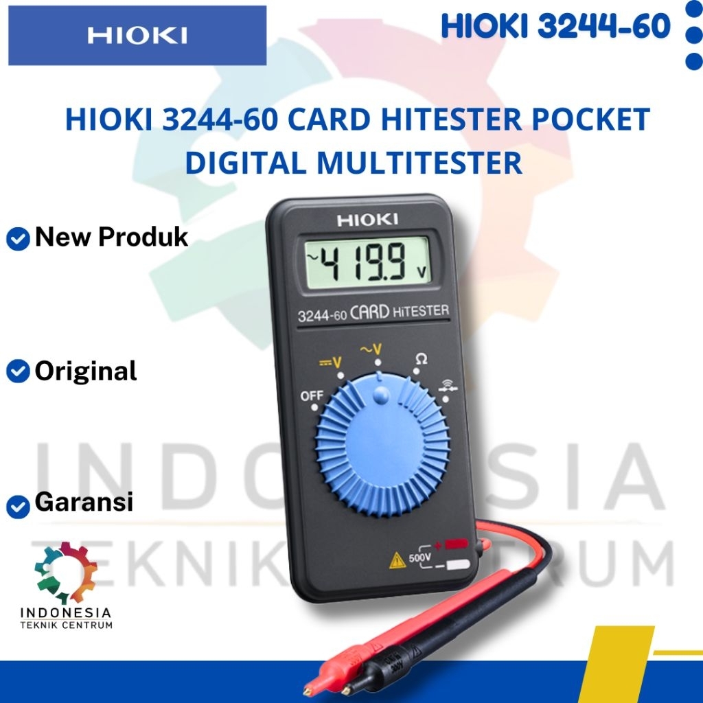 Hioki 3244-60 card hitester pocket digital Multitester