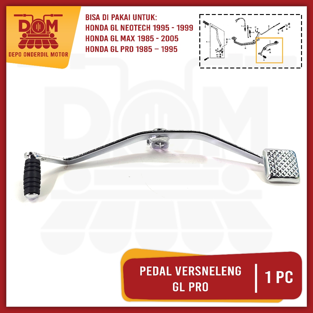 Pedal Versneleng GL Pro (OZAWA) Pedal Operan Overan Gigi Persneling Honda GL Pro Max Neotech